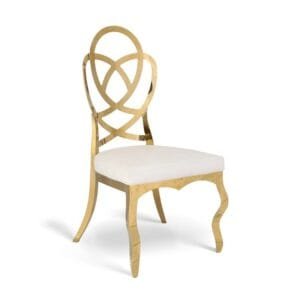Stainless steel flower-back chair