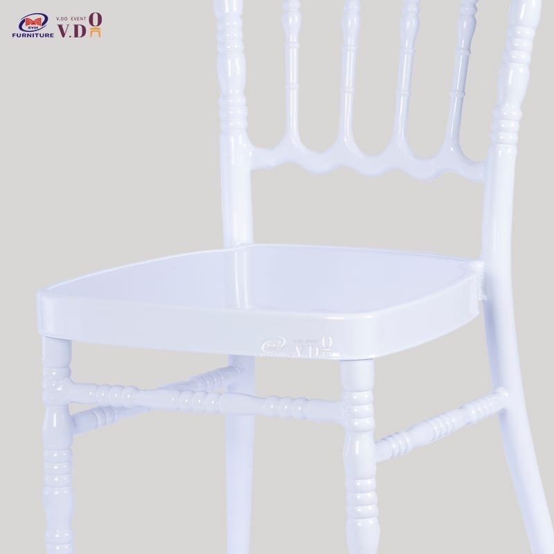 Metal White Flame Chair - Image 3