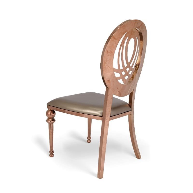 Stainless Steel Phoenix Round Back Chair - Image 2