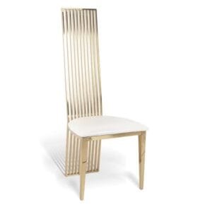 Stainless steel harp chair