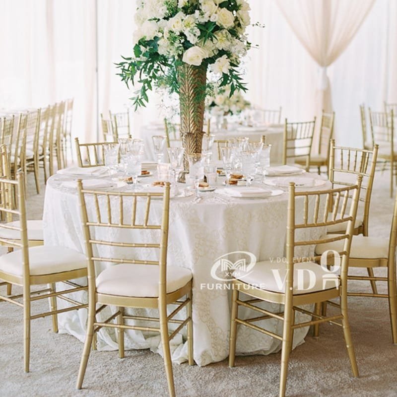 Metal Chiavari Chair With Cushion - Image 2